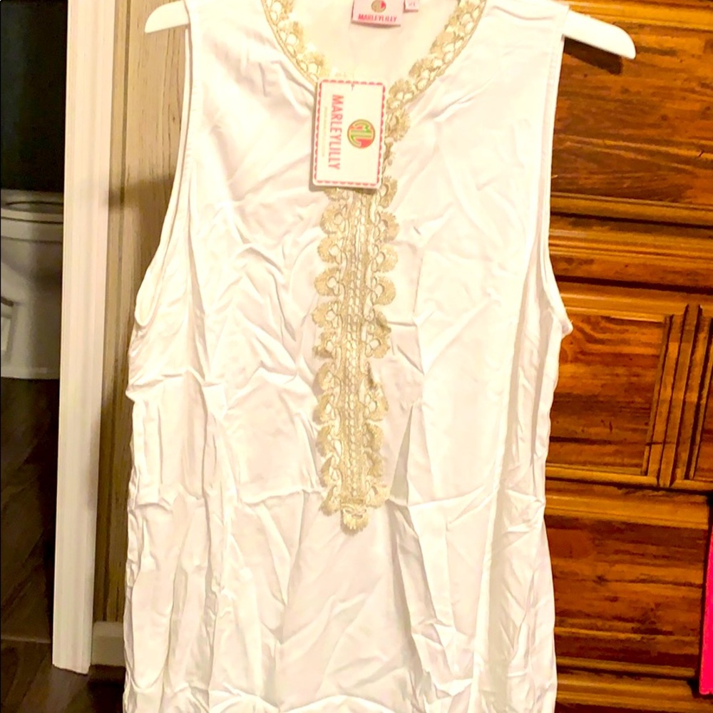 NWT beautiful Marley Lily white dress